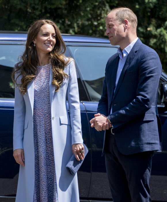 Kate Catherine Middleton, duchesse de Cambridge, et le prince William, duc de Cambridge, en visite au musée Fitzwilliam de l'Université de Cambridge. Le 23 juin 2022 