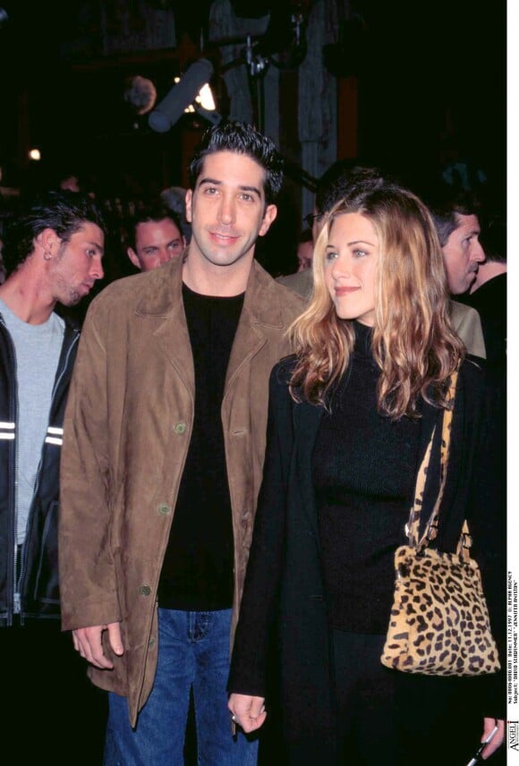 David Schwimmer et Jennifer Aniston - Première du film "Scream 2".