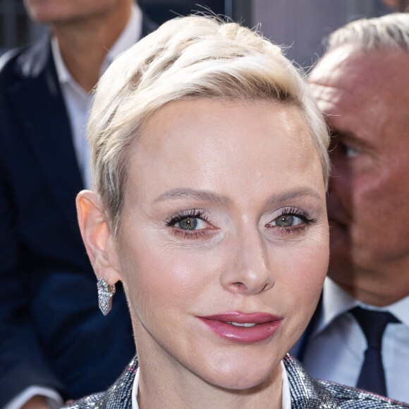 La princesse Charlène de Monaco - Front Row au défilé Louis Vuitton Collection Femme Prêt-à-porter Printemps/Eté lors de la Fashion Week de Paris (PFW) © Olivier Borde/Bertrand Rindoff Petroff/Bestimage