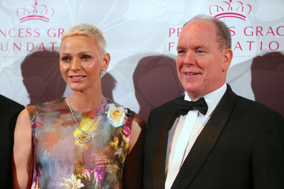 Le prince Albert de Monaco et la princesse Charlene - Princess Grace Awards à New York, le 3 novembre 2022. Photo by Charles Guerin/ABACAPRESS.COM