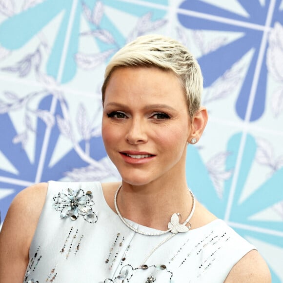 La princesse Charlène de Monaco - 73e Gala de la Croix-Rouge Monégasque sur les Terrasses du Soleil à Monaco le 18 juillet 2022. © Dominique Jacovides/Bestimage 