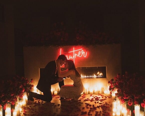 Taylor Lautner et Taylor Dome lors de leurs fiançailles en 2021.