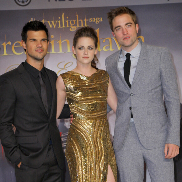 Taylor Lautner, Kristen Stewart, Robert Pattinson - Avant-Premiere du film Twilight "Breaking Dawn 2" à Berlin.