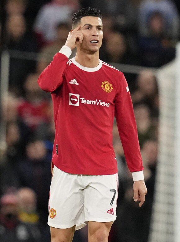 Cristiano Ronaldo - Manchester United remporte la victoire face à Burnley au stade Old Trafford. © Andrew Yates/Sportimage/Cal Sport Media / Bestimage 