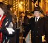 Nana Mouskouri et son mari André Chapelle après la performance de Monica Bellucci au théâtre du Châtelet à Paris dans Maria Callas. Lettres et Memoires' le 15 novembre 2022