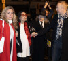 Nana Mouskouri et son mari André Chapelle après la performance de Monica Bellucci au théâtre du Châtelet à Paris dans Maria Callas. Lettres et Memoires' le 15 novembre 2022
