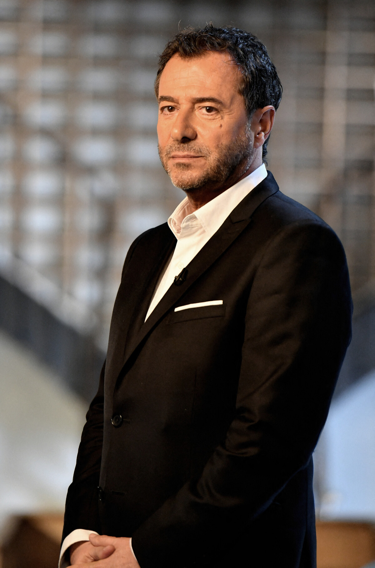 Photo Bernard Montiel lors de l'enregistrement de l'émission "Animaux