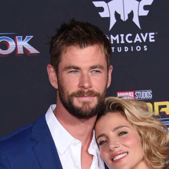 Chris Hemsworth et sa femme Elsa Pataky à la première de 'Thor: Ragnarok' à Hollywood, le 10 octobre 2017 © Chris Delmas/Bestimage 