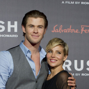 Chris Hemsworth et sa femme Elsa Pataky - Premiere du film "Rush" au "One Marylebone" a Londres. Le 2 septembre 2013 