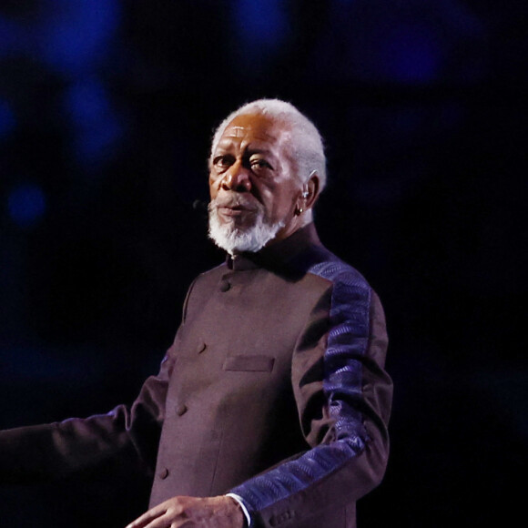 Morgan Freeman lors de la cérémonie d'ouverture de la Coupe du Monde au Qatar. © David Klein/Sportimage/Cal Sport Media/Zuma Press/Bestimage