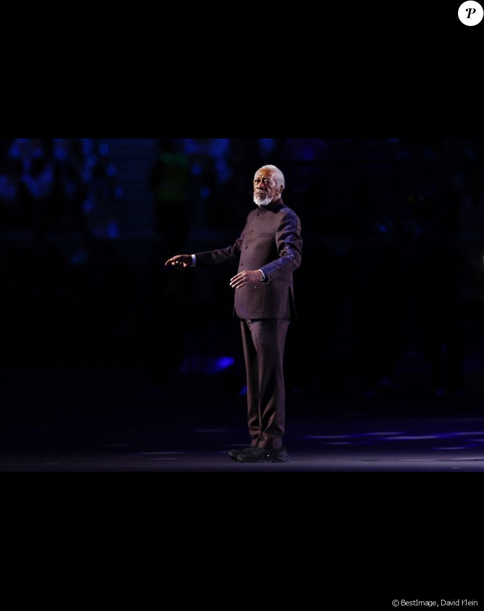 Morgan Freeman lors de la cérémonie d'ouverture de la Coupe du Monde au Qatar. © David Klein/Sportimage/Cal Sport Media/Zuma Press/Bestimage