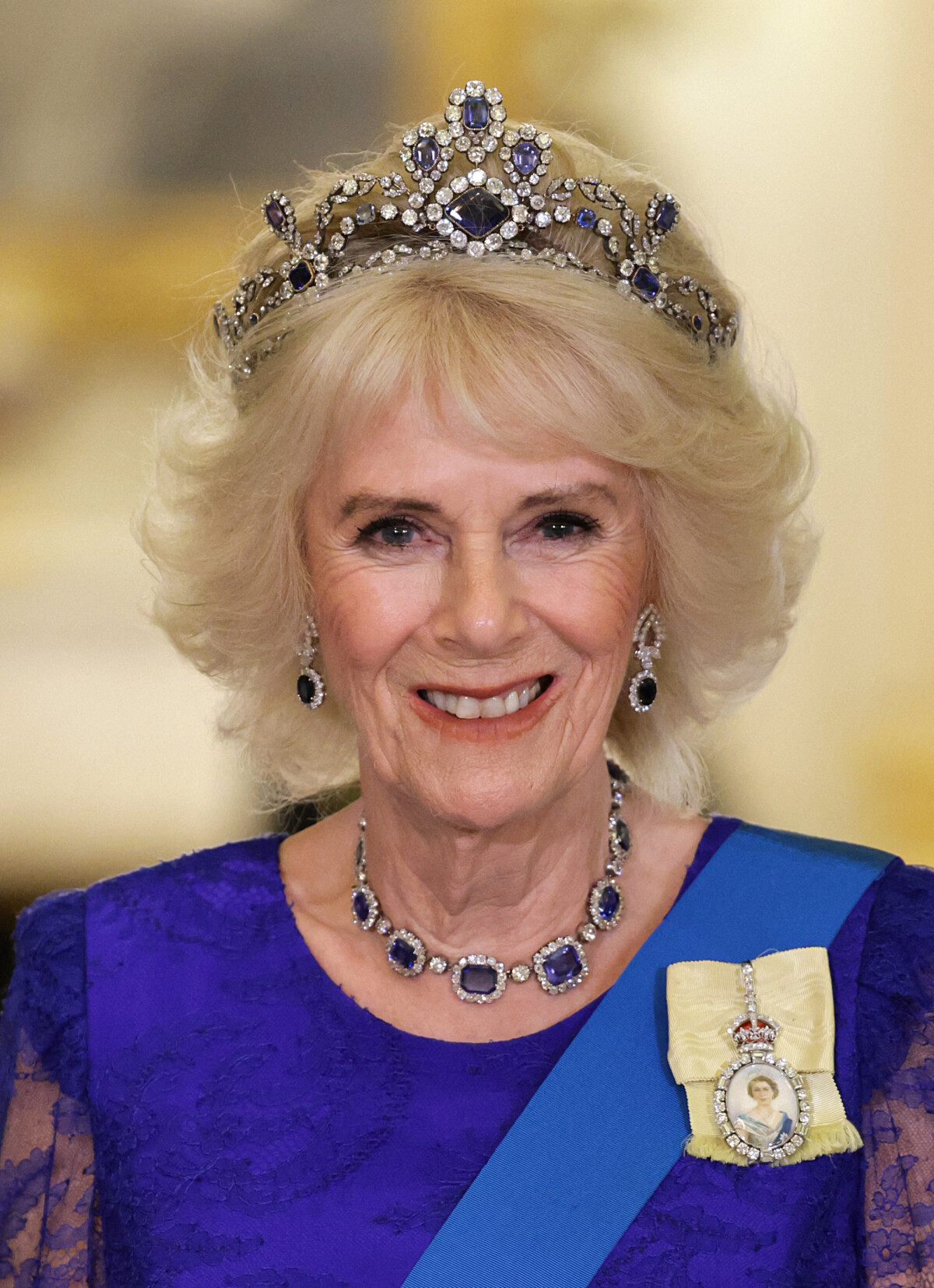 Photo Reine consort Camilla Dîner officiel à Buckingham Palace à