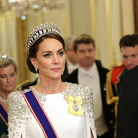 Kate Middleton, princesse de Galles, lors du dîner officiel à Buckingham Palace à Londres en l'honneur du président sud-africain Cyril Raphimosa. Londres, 22 novembre 2022. Photo by Chris Jackson/PA Wire/ABACAPRESS.COM