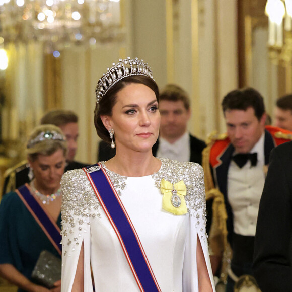 Kate Middleton, princesse de Galles, lors du dîner officiel à Buckingham Palace à Londres en l'honneur du président sud-africain Cyril Raphimosa. Londres, 22 novembre 2022. . Photo by Chris Jackson/PA Wire/ABACAPRESS.COM