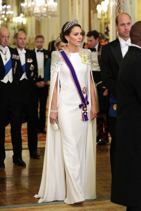 Kate Middleton, princesse de Galles, lors du dîner officiel à Buckingham Palace à Londres en l'honneur du président sud-africain Cyril Raphimosa. Londres, 22 novembre 2022. . Photo by Chris Jackson/PA Wire/ABACAPRESS.COM