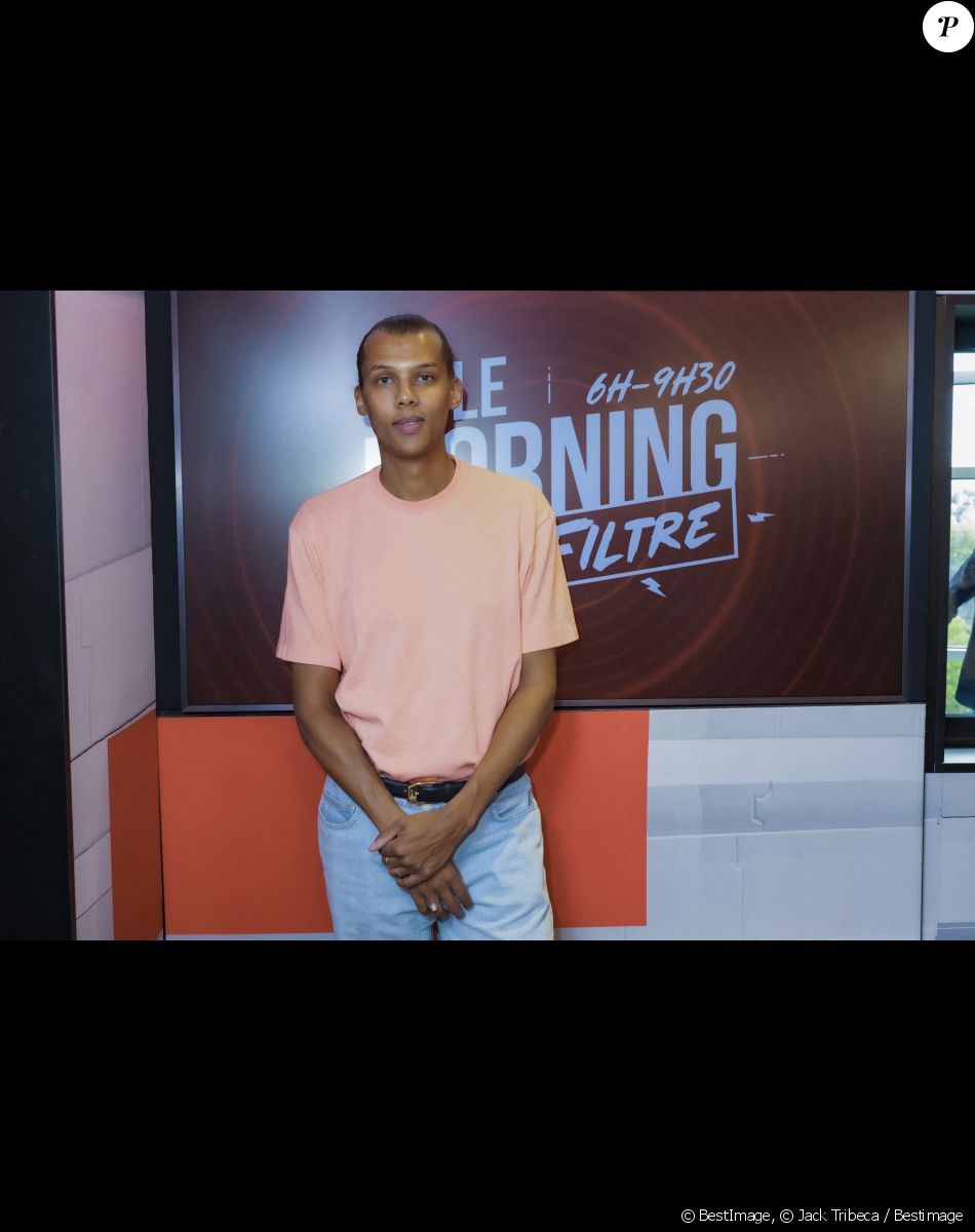 Exclusif - Stromae - Emission "Le Morning Sans Filtre" sur Virgin Radio diffusé en direct de 6h à 9h30, Paris le 29 septembre 2022. © Jack Tribeca / Bestimage