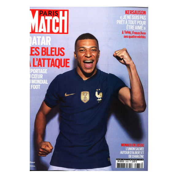 Couverture de "Paris Match" du jeudi 24 novembre 2022