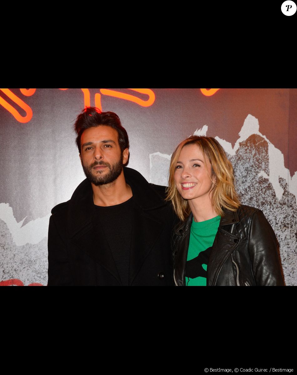 Maxim Nucci (Yodelice) et sa compagne Isabelle Ithurburu - Avant-première du film "Rock'n Roll" au Pathé Beaugrenelle à Paris le 13 février 2017. © Coadic Guirec / Bestimage