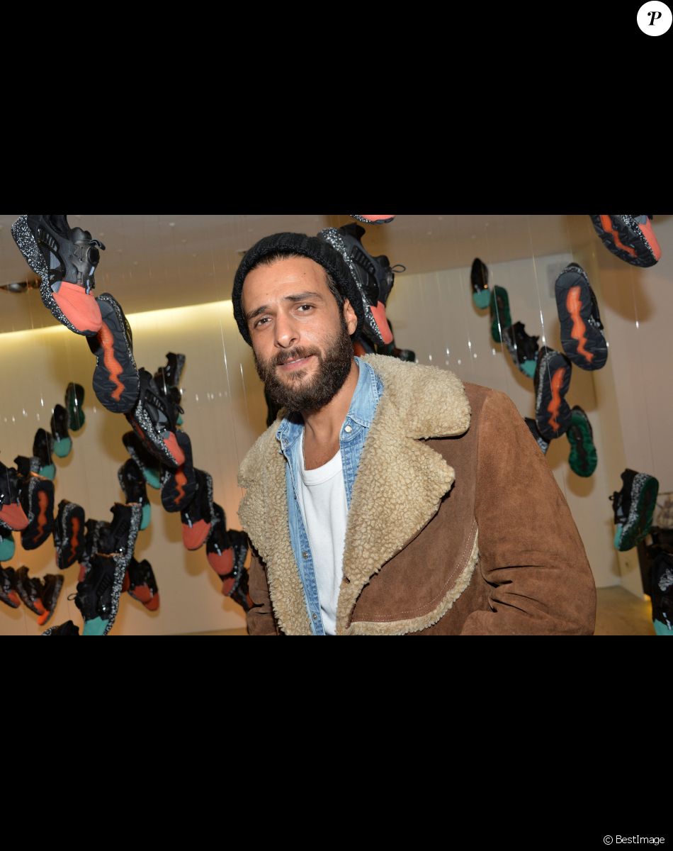 Exclusif - Maxim Nucci - Vernissage du Pop Up Store Ronnie Fieg x Puma Disc Blaze a Paris, le 15 janvier 2014.