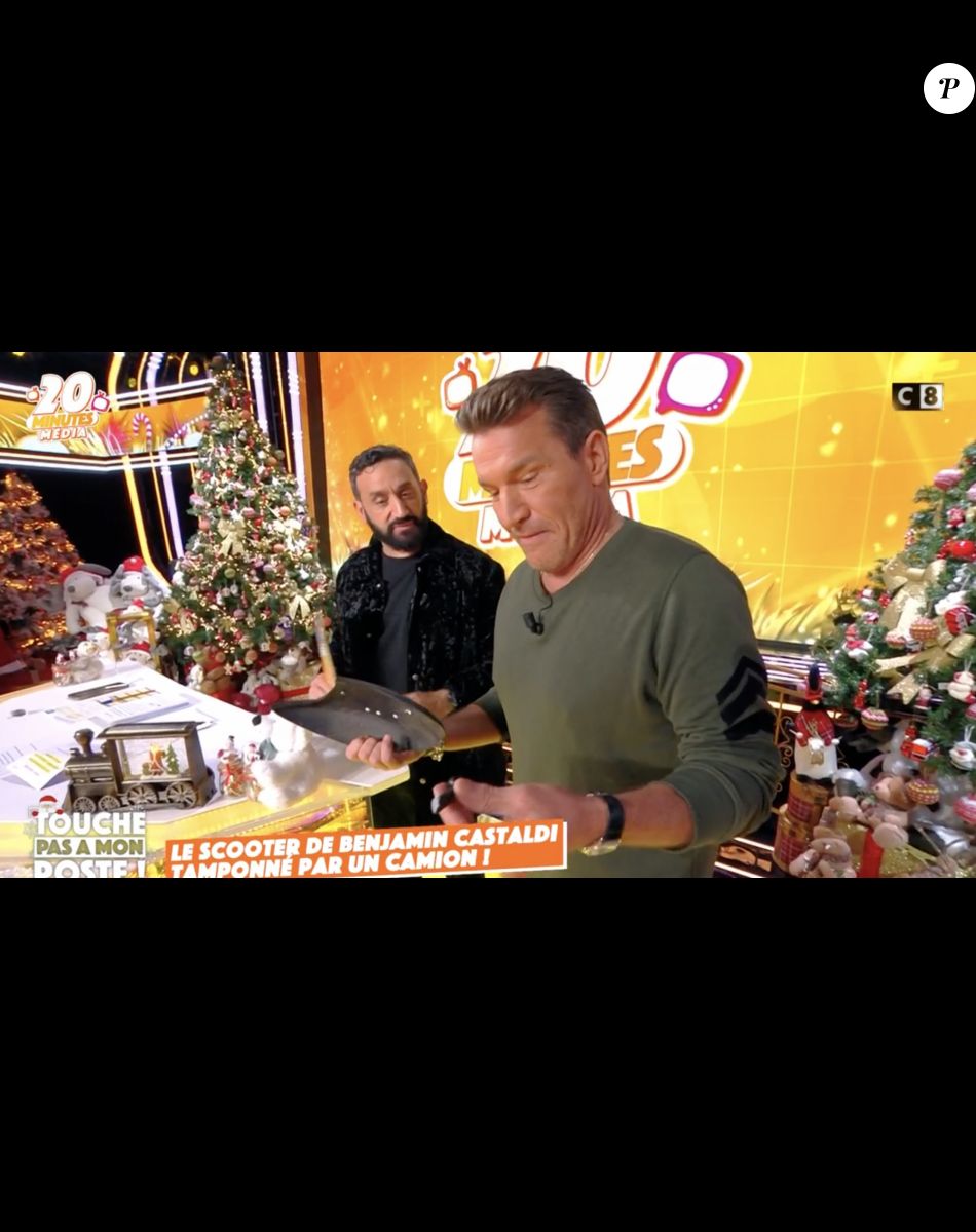 Benjamin Castaldi très agacé après un accident survenu pendant l'émission "Touche pas à mon poste" - C8