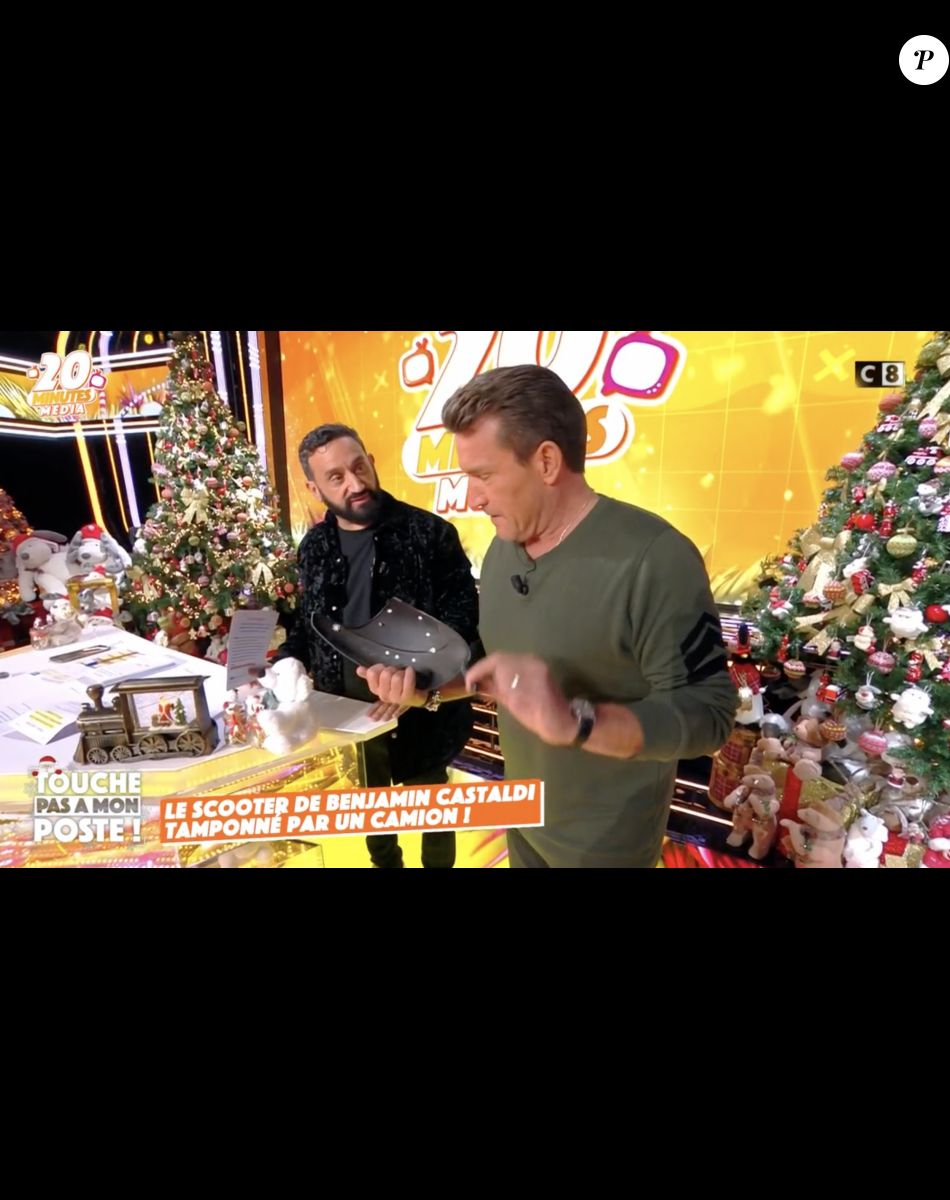 Benjamin Castaldi très agacé après un accident survenu pendant l'émission "Touche pas à mon poste" - C8