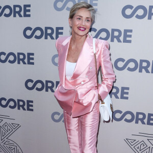Sharon Stone au photocall de la soirée Core Gala à Los Angeles le 10 juin 2022. 
