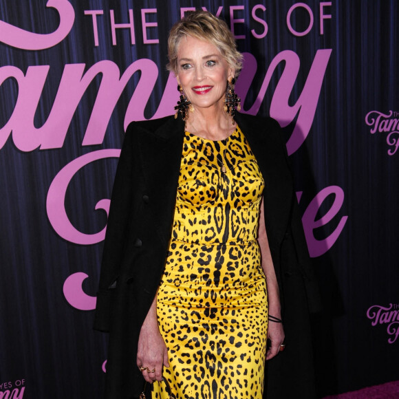Sharon Stone à l'avant-première du film "The Eyes of Tammy Faye" à New York, le 14 septembre 2021.
