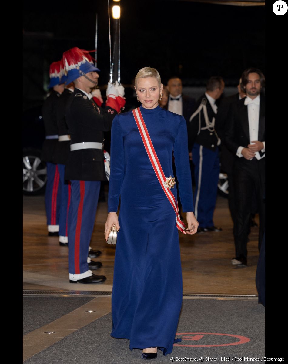 La princesse Charlène de Monaco - Arrivées à la soirée de gala de la Fête Nationale Monégasque au Grimaldi Forum le 19 novembre 2022. © Olivier Huitel / Pool Monaco / Bestimage