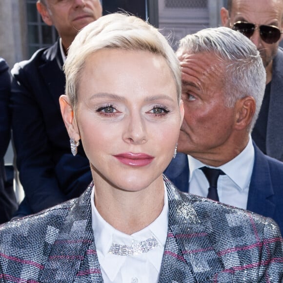 La princesse Charlène de Monaco - Front Row au défilé Louis Vuitton Collection Femme Prêt-à-porter Printemps/Eté 2023 lors de la Fashion Week de Paris (PFW), France, le 4 octobre 2022. © Olivier Borde/Bertrand Rindoff Petroff/Bestimage 