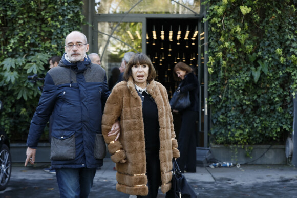 Gilles Muzas et Danièle Evenou - Sorties de l'hommage à Pascal Josèphe au Studio Gabriel à Paris. Le 25 novembre 2022