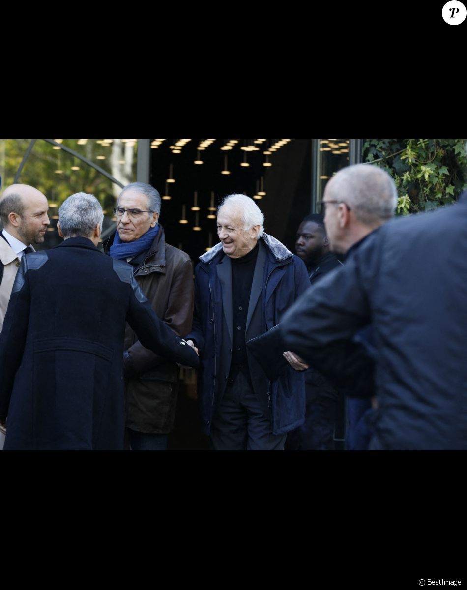 Jean-Marie Cavada - Sorties de l'hommage à Pascal Josèphe au Studio Gabriel à Paris. Le 25 novembre 2022