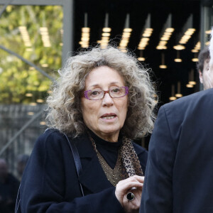 Mireille Dumas - Sorties de l'hommage à Pascal Josèphe au Studio Gabriel à Paris. Le 25 novembre 2022