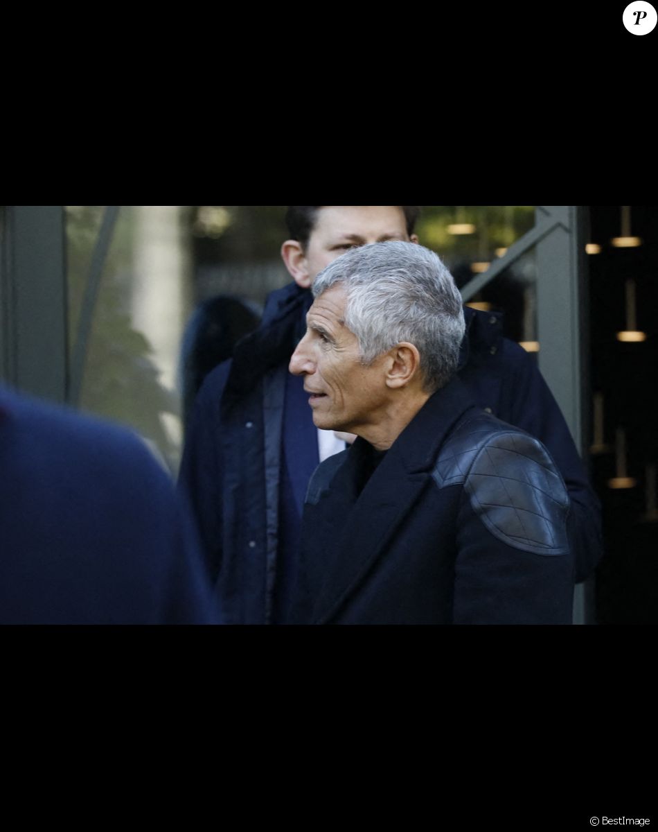 Nagui - Sorties de l'hommage à Pascal Josèphe au Studio Gabriel à Paris. Le 25 novembre 2022.