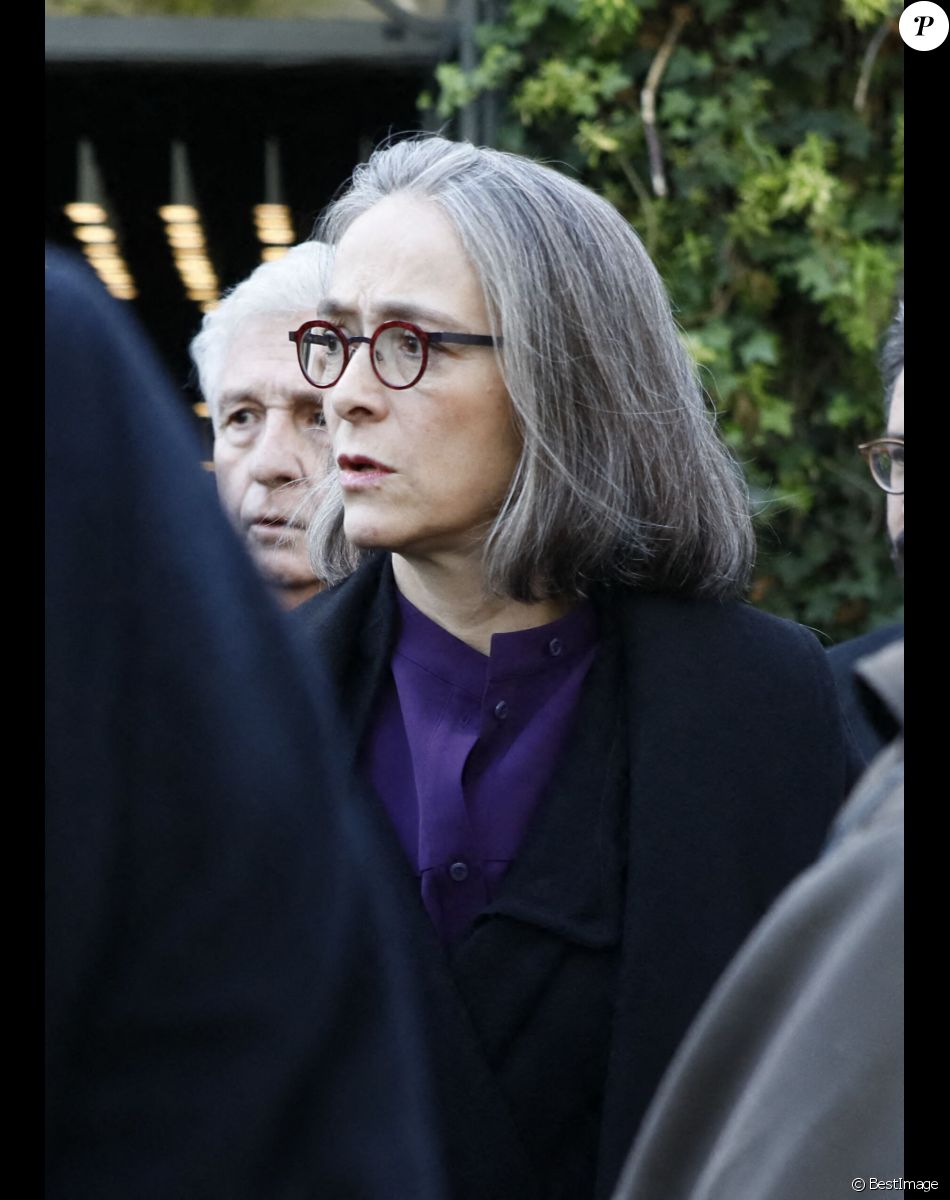 Delphine Ernotte - Sorties de l'hommage à Pascal Josèphe au Studio Gabriel à Paris. Le 25 novembre 2022