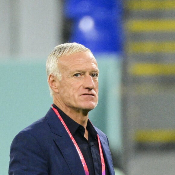 Didier Deschamps entraineur / Selectionneur France - Ambiace avant le match du groupe D opposant la France au Danemark lors de coupe de Mondet à Doha au Qatar le 25 novembre 2022. 