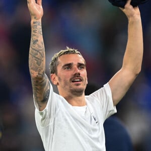 Antoine Griezmann lors du match du groupe D opposant la France au Danemark lors de coupe de Monde au stade 974 à Doha au Qatar, le 26 novembre 2022. La France a gagné 2-1. © Philippe Perusseau/Bestimage 