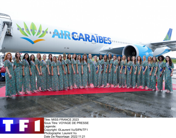 Les candidates à Miss France 2023 lors de leur voyage en Guadeloupe.