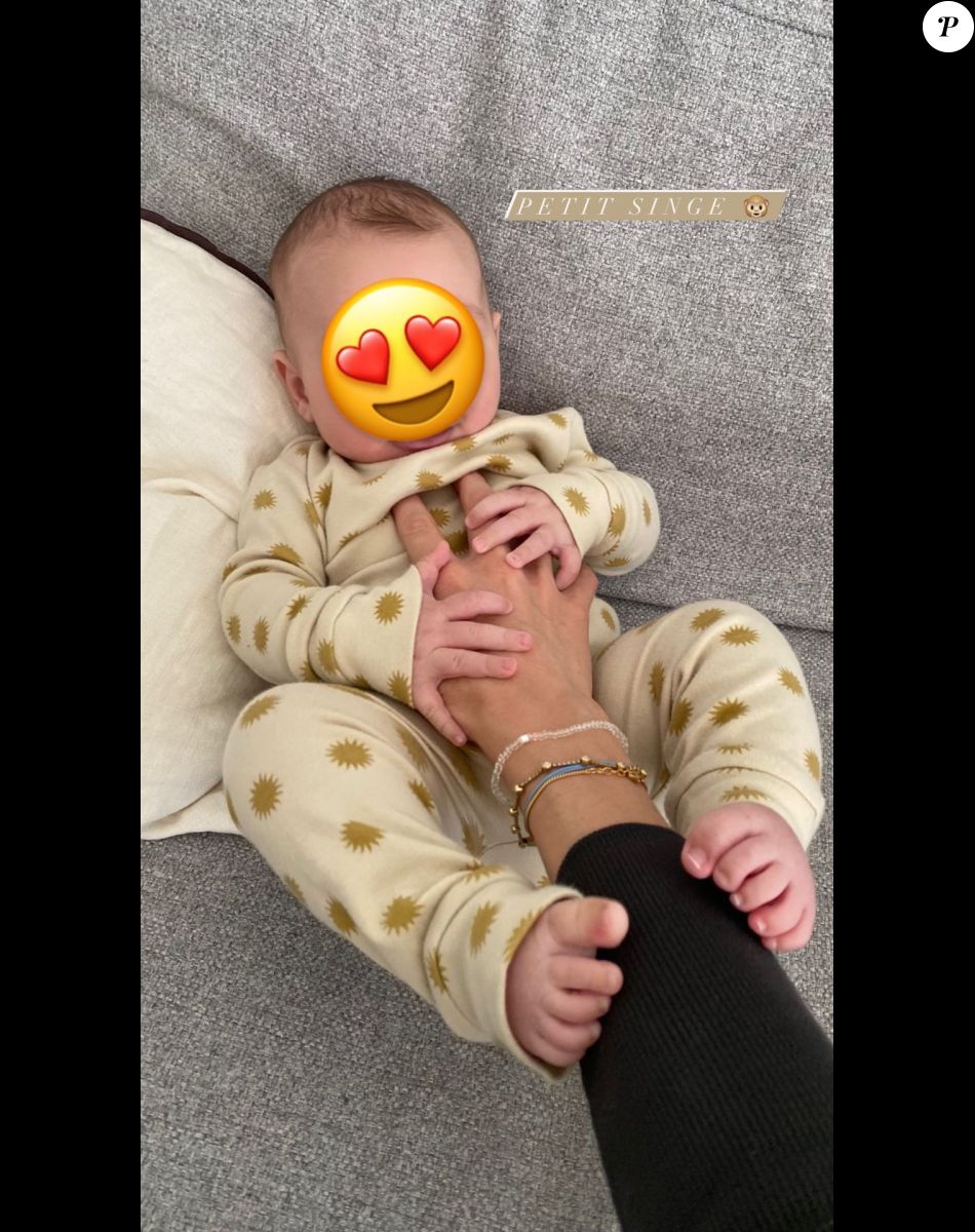 Ilona Smet et son bébé sur Instagram.