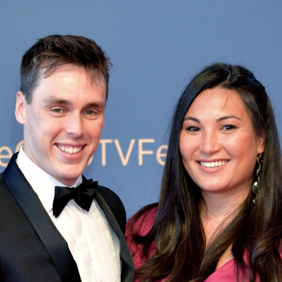 Louis et Marie Ducruet lors du photocall de la cérémonie des Nymphes d'Or du 60e festival de télévision de Monte Carlo au Grimaldi Forum à Monaco le 22 juin 2021. © Bruno Bebert / Bestimage