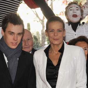 Stéphanie de Monaco, Louis Ducruet - Premier Festival pour de jeunes artistes "New Generation" à Monaco, le 5 février 2012.