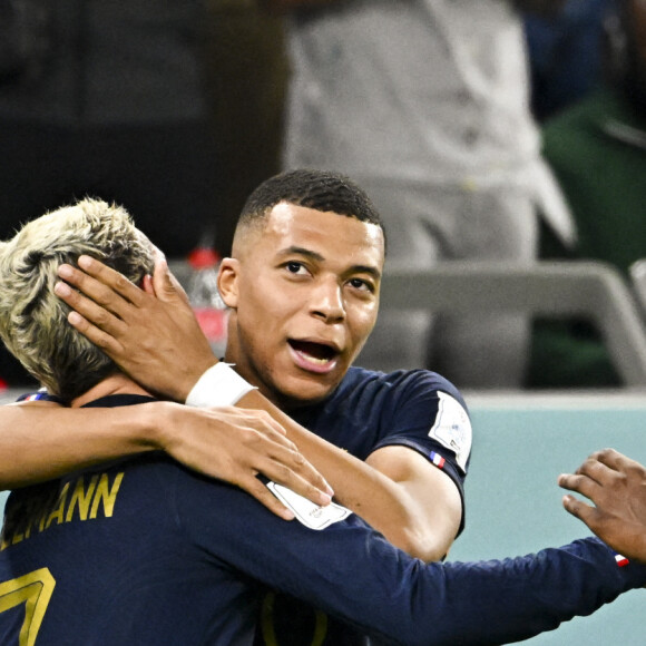 Antoine Griezmann, Kylian Mbappé / Aurelien Tchouameni - Match de football France / Tunisie (0 - 1), groupe D, lors de la Coupe du Monde de la FIFA, Qatar 2022 le 30 novembre 2022. © JB Autissier / Panoramic / Bestimage