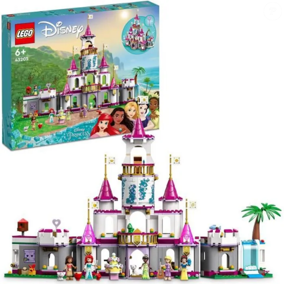 Votre enfant est invitée dans la superbe colocation de ce coffret coffret Lego Disney Princess Aventures épiques dans le château