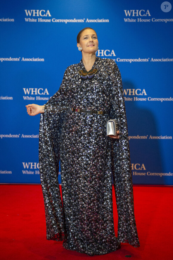 Actress Drew Barrymore - Les célébrités au "dîner annuel des correspondants" à l'hôtel Hilton à Washington DC, le 30 avril 2022. 