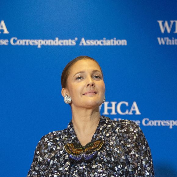 Actress Drew Barrymore - Les célébrités au "dîner annuel des correspondants" à l'hôtel Hilton à Washington DC, le 30 avril 2022. 