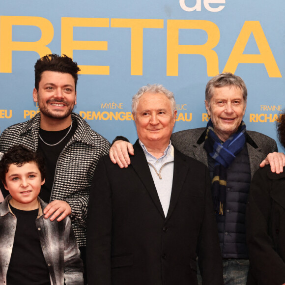 Firmine Richard, Marianne Garcia, Kev Adams, Daniel Prévost, Thomas Gilou, Liliane Rovère, Mylene Demongeot, Stan Wawrinka - Avant-première du film "Maison de retraite" au cinéma Le Grand Rex à Paris le 10 Février 2022. © Rubens Hazon/Bestimage