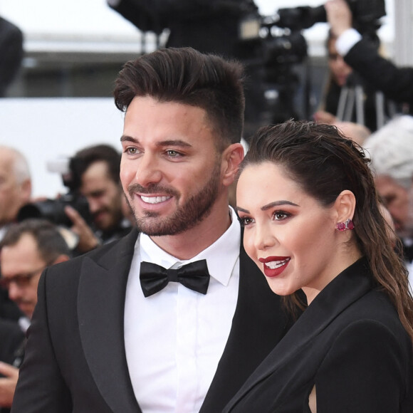 Nabilla Benattia (enceinte) et son mari Thomas Vergara - Montée des marches du film "A Hidden Life" lors du 72ème Festival International du Film de Cannes, le 19 mai 2019. 