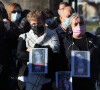 La famille et les proches se sont réunis pour une marche blanche en hommage à Delphine Jubillar, l'infirmière de 33 ans, disparue il y a un an, à Cagnac-les-Mines. Le 19 décembre 2021 © Patrick Bernard / Bestimage