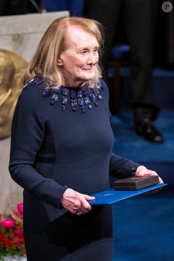 Annie Ernaux (Prix Nobel de Littérature) - Cérémonie de remise des Prix Nobel au Concert Hall à Stockholm suivie du banquet le 10 décembre 2022 