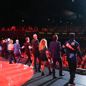 Exclusif - Anne Roumanoff fête ses 35 ans de carrière avec le spectacle "Anne Roumanoff & Co s'amusent" à l'Olympia de Paris le 4 décembre 2022. © Coadic Guirec/Bestimage