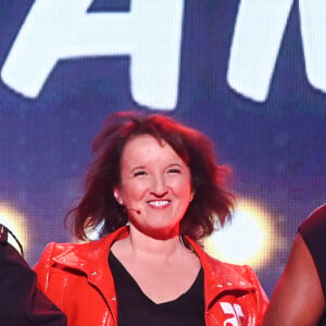 Exclusif - Anne Roumanoff - Anne Roumanoff fête ses 35 ans de carrière avec le spectacle "Anne Roumanoff & Co s'amusent" à l'Olympia de Paris le 4 décembre 2022. © Coadic Guirec/Bestimage